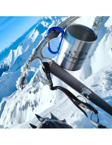 Kubek z karabińczykiem CAMP 250ml grawerowany