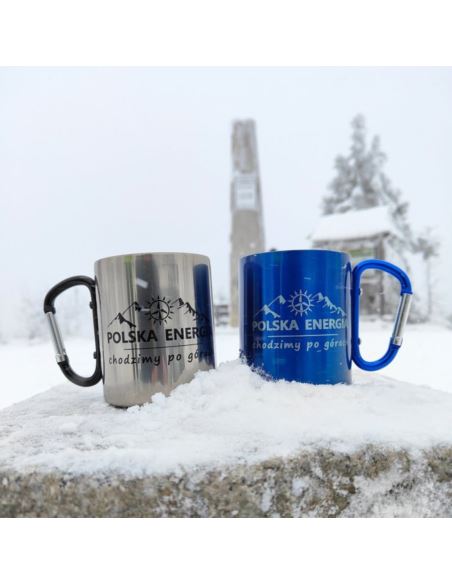 Kubek z karabińczykiem CAMP 250ml grawerowany