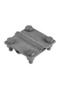 Złącze krzyżowe do uziomu 3 płytki duże 4xM8