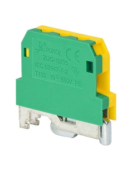 Złączka gwintowana ZUO-16/35 ochronna na szynę DIN