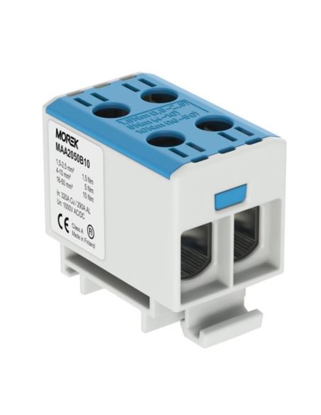 Złącze szynowe TH35 dwuwej. OTL50-2 1,5-50mm2 nieb