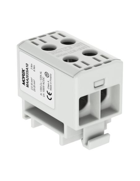 Złącze szynowe TH35 OTL35-2 2,5-35mm2 1000V szara