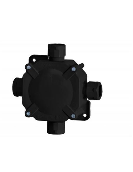 Puszka hermetyczna z zaciskami czarna 27P 5x6mm2