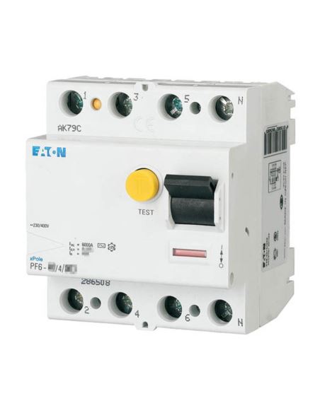 Wyłącznik różnicowopr.AC RCD PF6-63/4/01 4P 3-faz