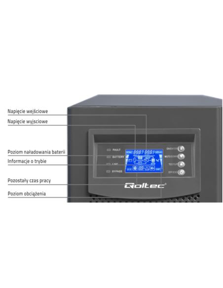 Zasilacz awaryjny UPS Qoltec