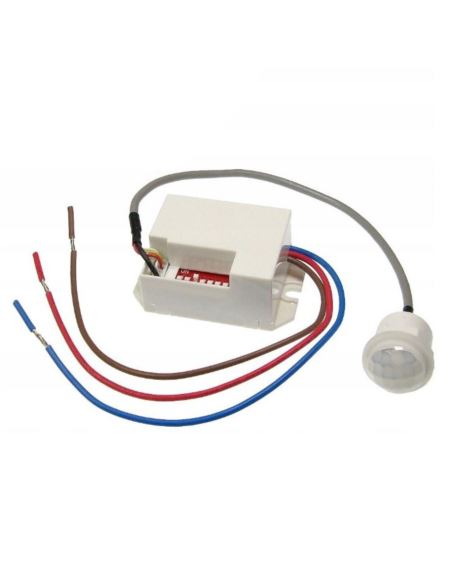 Czujnik ruchu MINI PIR 230VAC z czujnikiem na kabl