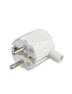 Wtyczka kątowa WT-20 2P+Z 16A biała UNISCHUKO