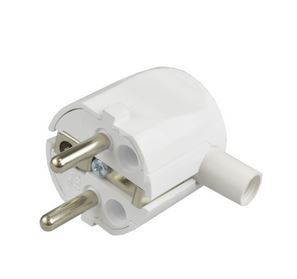 Wtyczka kątowa WT-20 2P+Z 16A biała UNISCHUKO