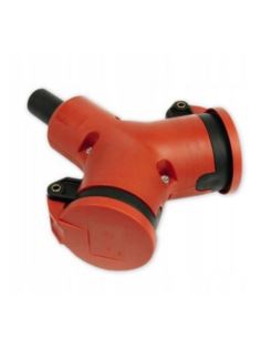 Rozgałęźnik podwójny herm.16A 230V IP44