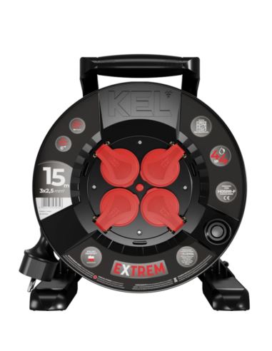 Przedłużacz bębnowy H05RR-F 3x2,5/15M IP44