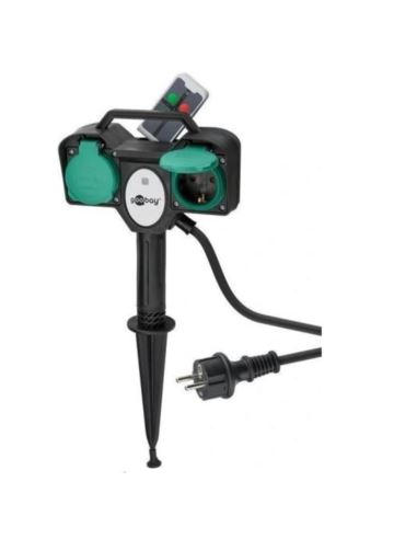 Gniazdo ogrodowe ze zdalnym sterowaniem 2x230V