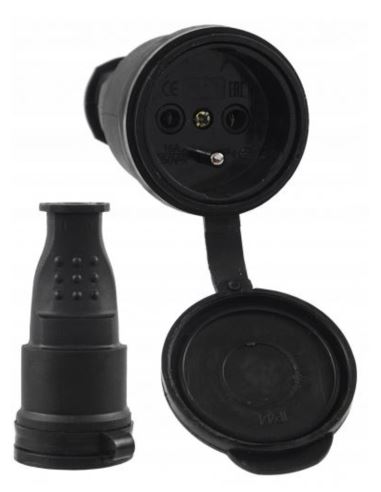 Gniazdo gumowe przenośne IP44 Bemis