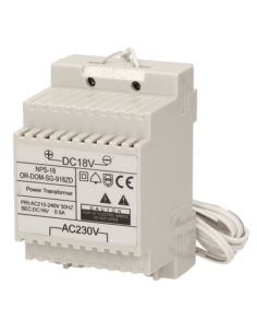 Zasilacz 18V DC 0,5A do domofonu SAGITTA DIN