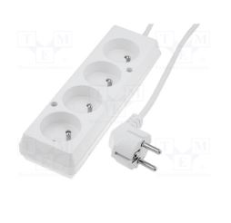 Przedłużacz elektryczny PS-470/5,0m bia 4x2P+Z 10A