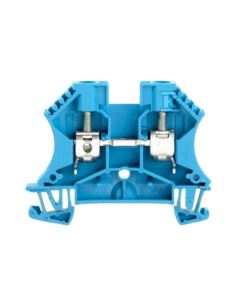 Złączka śrubowa WDU 6 BL niebieski na szynę TH35