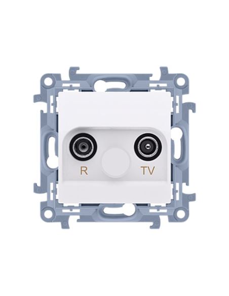 Simon10 Gniazdo RTV końcowe 1DB białe