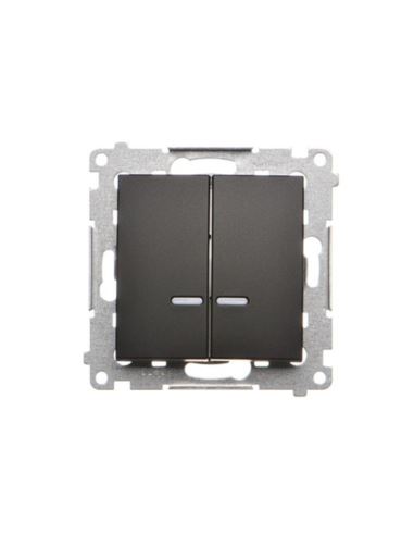 Simon54 Łącznik świecznikowy z podśw.LED czar mat