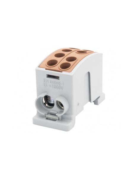 Zacisk HLK 125A-2 (1x35,1x25) - brązowy