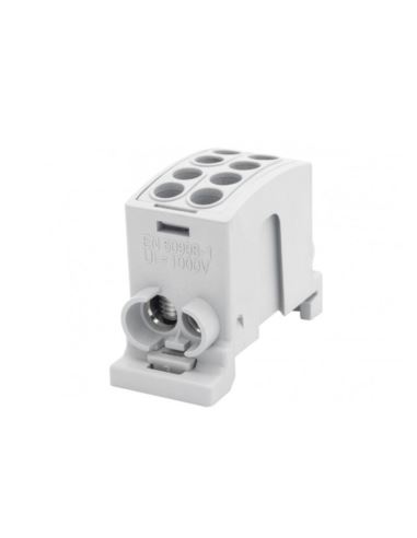 Zacisk HLK 100A-2 (1x25,1x160) - szary