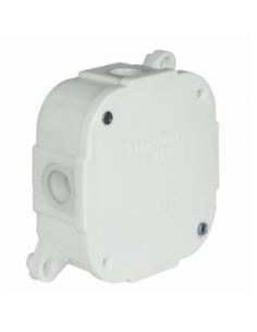 Puszka n/t IP44 4 wkręty z zaciskami biała