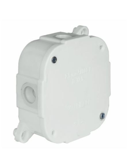 Puszka n/t IP44 4 wkręty z zaciskami biała
