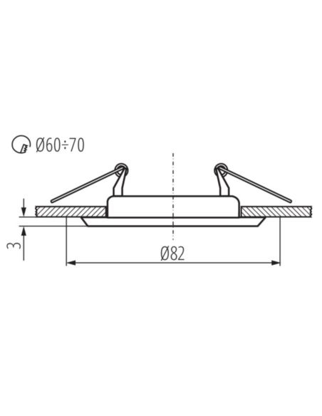 Oprawa punktowa ARGUS CT-2114-W biała