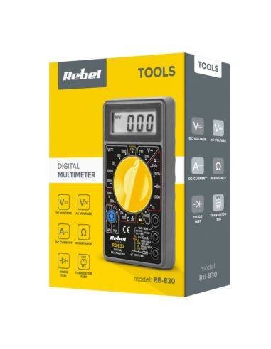 Miernik uniwersalny REBEL RB-830BUZ