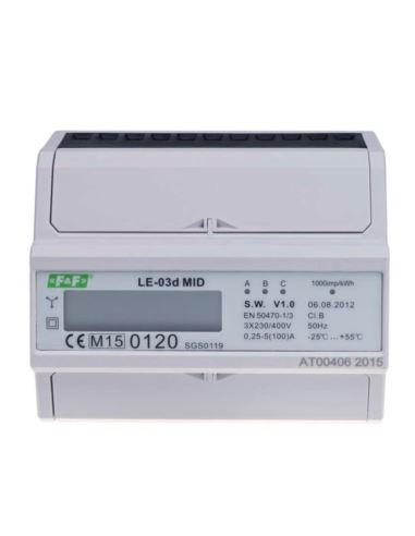 Licznik energii elektrycznej LE-03D 3F 100A