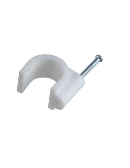 Uchwyt kablowy z gwoździem FLOP-12mm (100szt.)