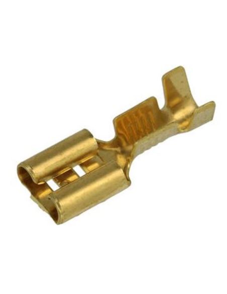 Konektor 6,3x0,8mm F6.3 nieizol. płaski nasuwka