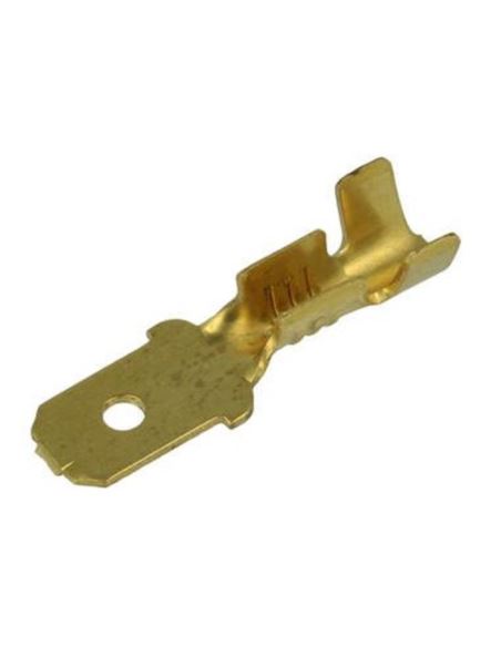Konektor 6,3x0,8mm M6.3 nieizol. płaski wsuwka