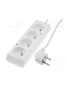 Przedłużacz elektryczny PS-470/3,0m bia 4x2P+Z 10A