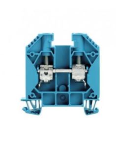 Złączka śrubowa WDU 10 BL niebieski na szynę TH35