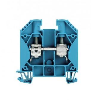 Złączka śrubowa WDU 10 BL niebieski na szynę TH35