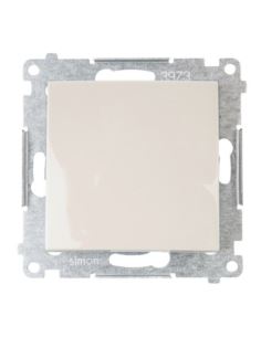 Simon54 Łącznik jednobiegunowy kremowy