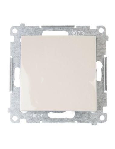 Simon54 Łącznik jednobiegunowy kremowy