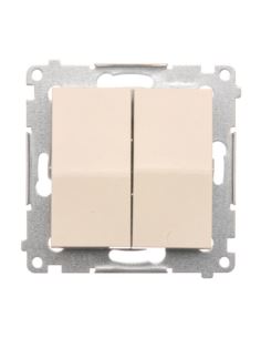 Simon54 Łącznik świecznikowy kremowy podwójny