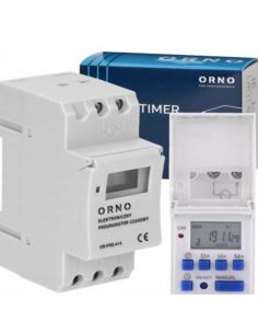 Elektroniczny programator czasowy 230V szyna DIN
