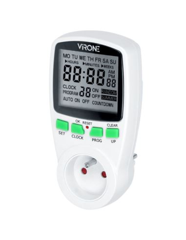 Elektroniczny programator czasowy 230V wyśw. DT-1