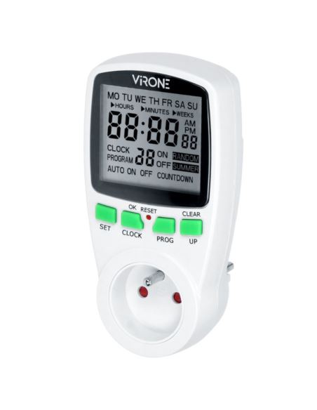 Elektroniczny programator czasowy 230V wyśw. DT-1