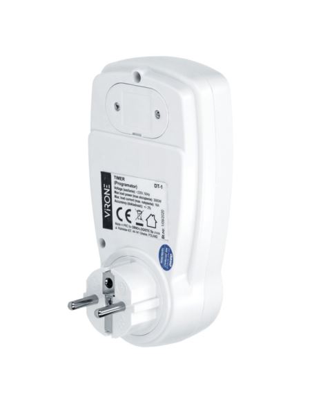 Elektroniczny programator czasowy 230V wyśw. DT-1