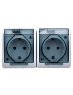 HERMES Gniazdo 0325-01 poj. herm. Schuko 16A IP44