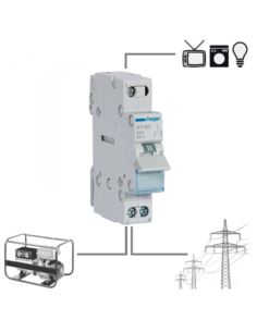 Przełącznik SFT125 25A 1P modułowy 1-0-2 Hager