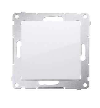 Simon54 Przycisk pojedyńczy zwierny biały