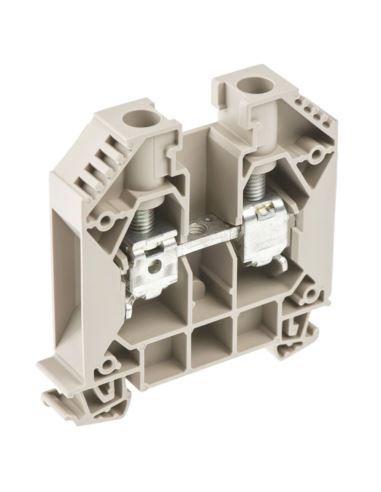 Złączka śrubowa WDU 16 beżowa na szynę TH35