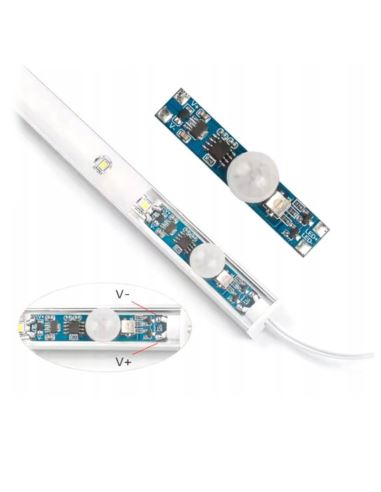Kontroler LED czujnik ruchu mini PIR do taśmy LED
