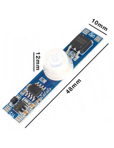 Kontroler LED czujnik ruchu mini PIR do taśmy LED