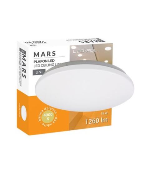 Plafon LED MARS 12W/840 4000K 1300lm