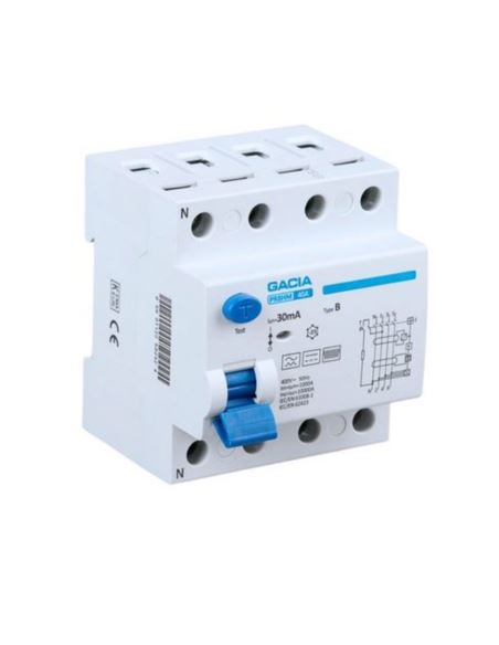 Wyłącznik różnicowp. VCX-B RCD 40A 30mA 4P typ B