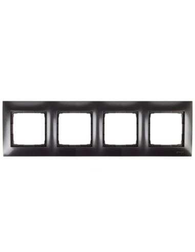 Simon54 Ramka poczwórna antracyt 4 pola